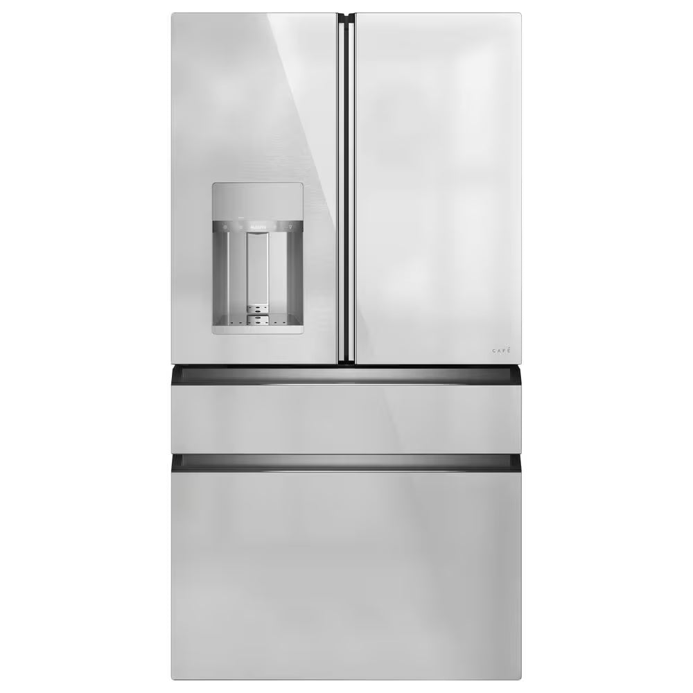 22.3 Cu. Ft. 4-Door French Door Refrigerator in Platinum Glass-Cafe
