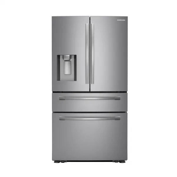 36 in. 28 cu. ft. Standard Depth 4-Door French Door Smart Refrigerator in Fingerprint Resistant Stainless Steel -  Samsung