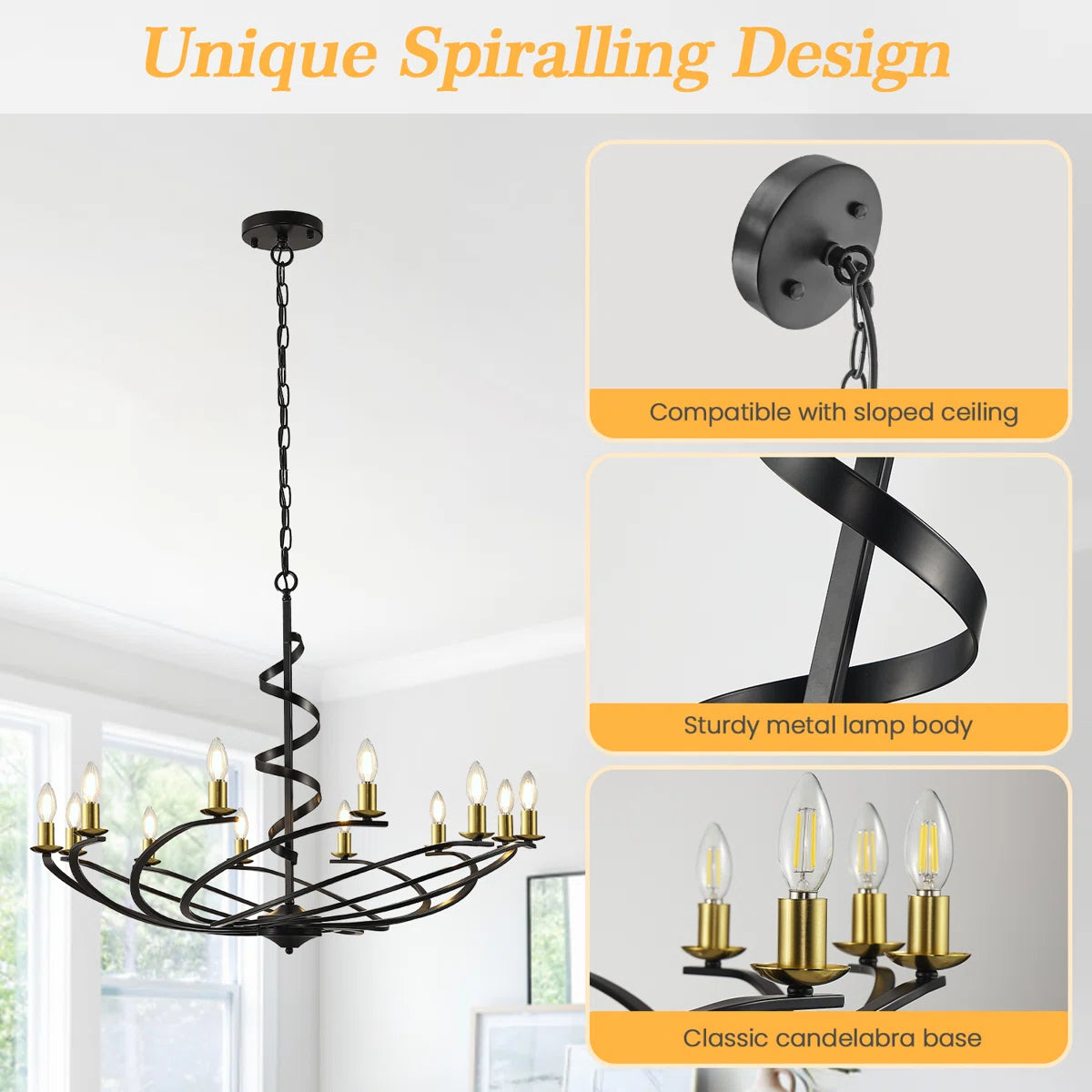 Light Dimmable Chandelier