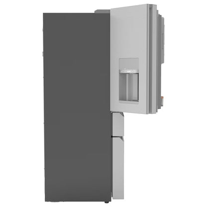 22.3 Cu. Ft. 4-Door French Door Refrigerator in Platinum Glass-Cafe
