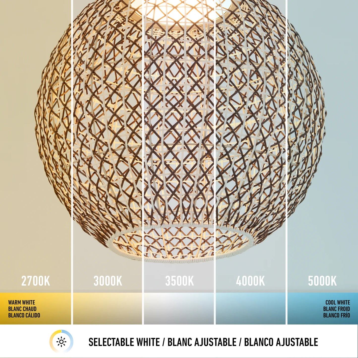 Benson LED pendant light 5 CCT