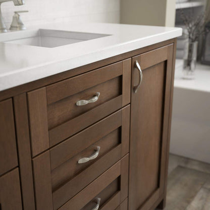 Franklin Brass Curved Cabinet Pull, Nickel, 3 in Drawer Handle, 25 Pack, P35518K-SN-B1