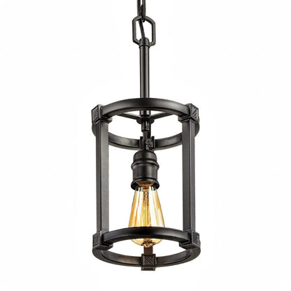 Home Decorators Collection HD-1260-I Romaro Row 1-Light Aged Bronze Pendant
