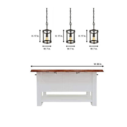 Home Decorators Collection HD-1260-I Romaro Row 1-Light Aged Bronze Pendant