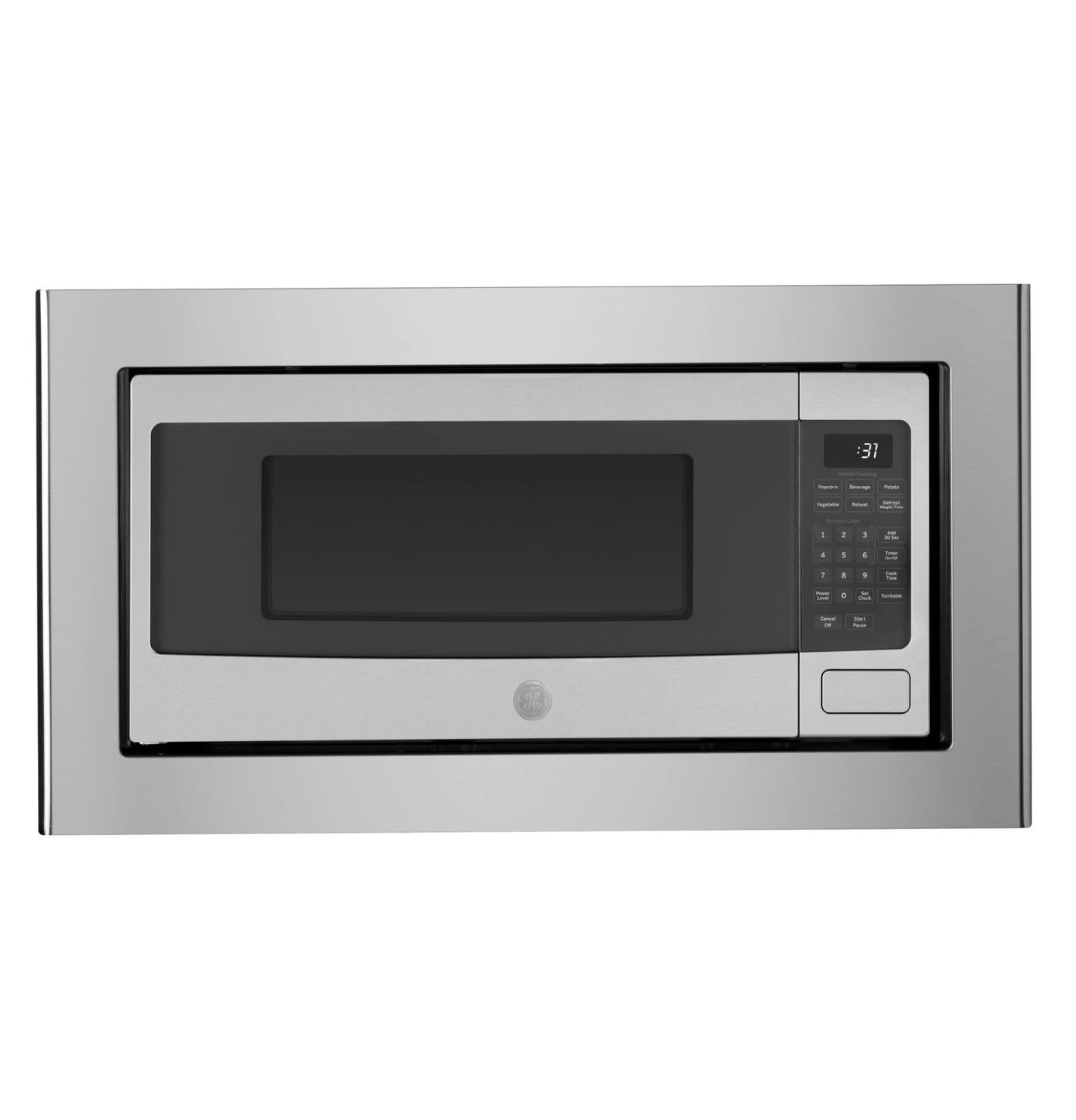 GE PEM31DFWW Profile 1.1 Cu. Ft. White Countertop Microwave
