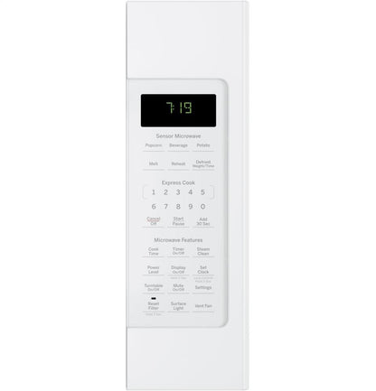 GE JVM7195DKWW 1.9 Cu. Ft. White Over-the-Range Microwave