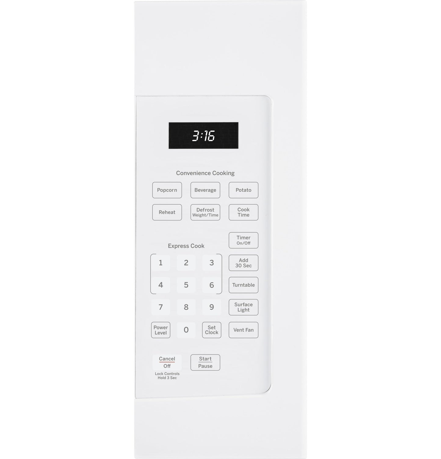 GE JVM3160DFWW 1.6 Cu. Ft. Over-the-Range Microwave Oven