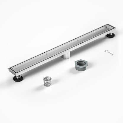 Brushed Bochni Linear Shower Drain Variations