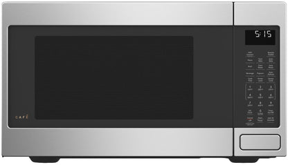 Cafe CEB515P2NSS Matte Collection Countertop Microwave Oven with 1.5 cu. ft. Capacity Convection 1000 Watts 10 Power Levels in Stainless Steel