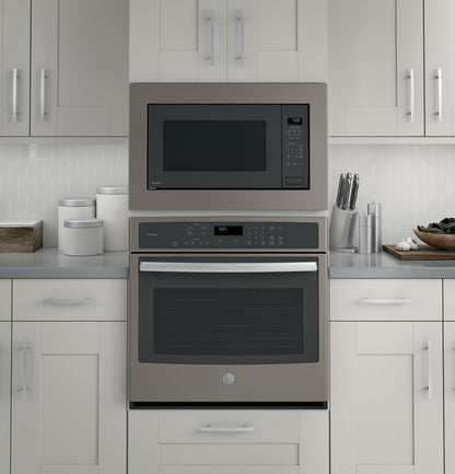 GE PEB7227ANDD 25 Inch Bult-in Microwave Oven, Gray