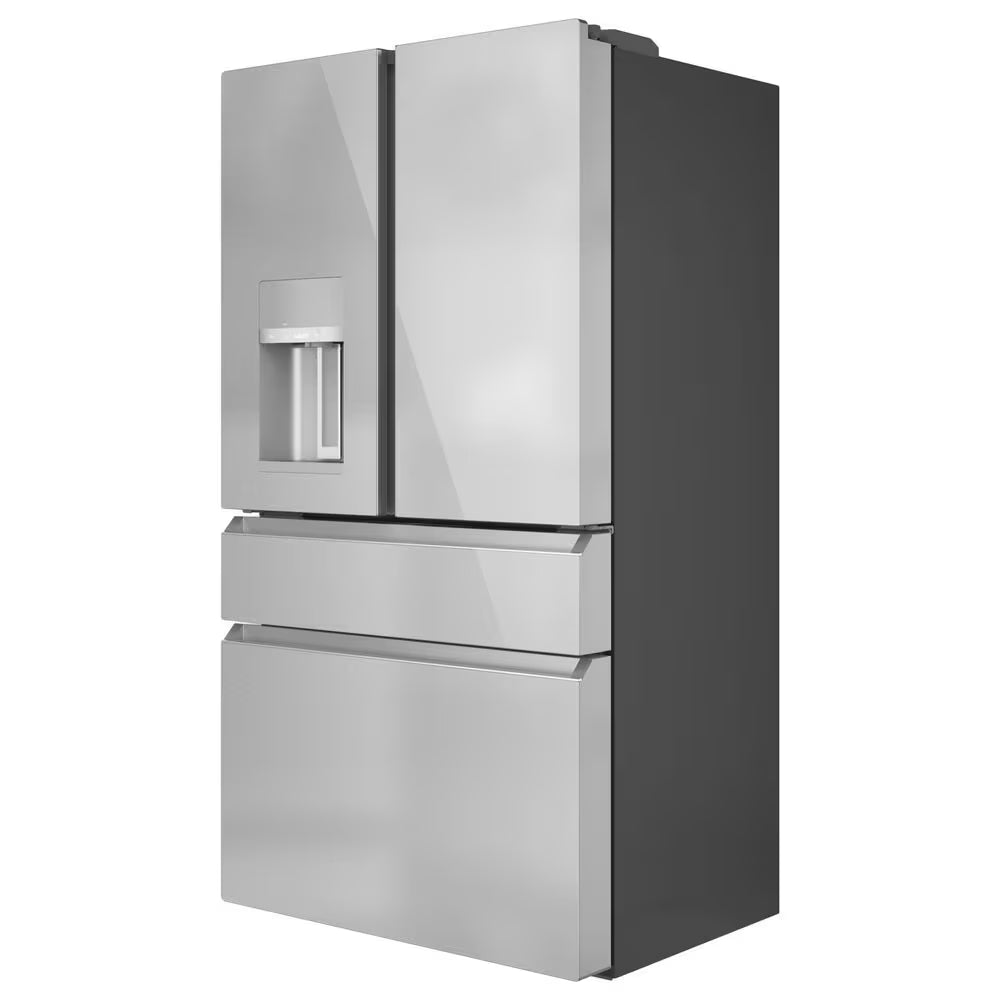 22.3 Cu. Ft. 4-Door French Door Refrigerator in Platinum Glass-Cafe
