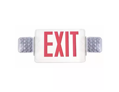 Customer Reviews for Commercial Electric 1-Pack Combo 14-Watt Equivalent Integrated LED White Exit Sign and Emergency Light with Ni-Cad 9.6-Volt Battery