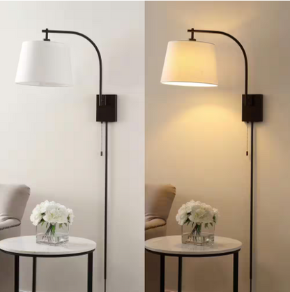 Customer Reviews for JONATHAN Y Gosling 22.5 in. 1-Light Oil Rubbed Bronze Plug-In/Hardwired Iron Gooseneck Swing Arm Wall Sconce Pull-Chain & USB Port