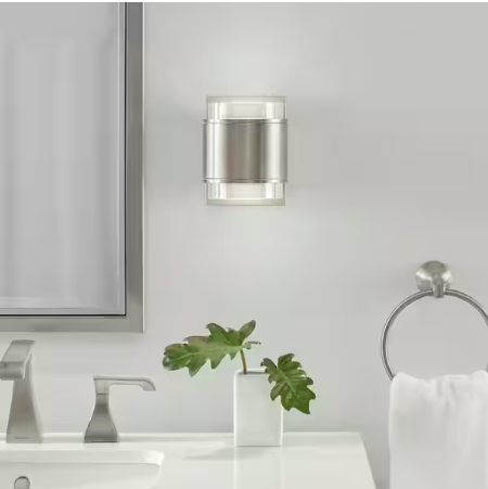 Upton Brushed Nickel LED Sconce