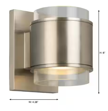 Upton Brushed Nickel LED Sconce
