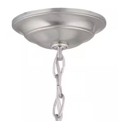 Creekford 3-Light Brushed Nickel Pendant with Frosted Glass Shade
