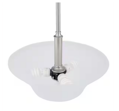 Creekford 3-Light Brushed Nickel Pendant with Frosted Glass Shade