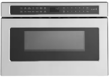 Cafe 24 in. Width . 1.2 cu.ft. Built-In Microwave Drawer in Stainless Steel with Sensor Cooking