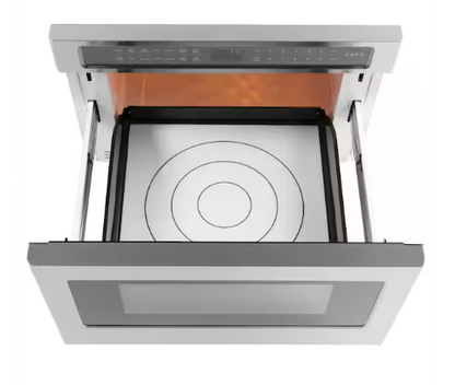 Cafe 24 in. Width . 1.2 cu.ft. Built-In Microwave Drawer in Stainless Steel with Sensor Cooking