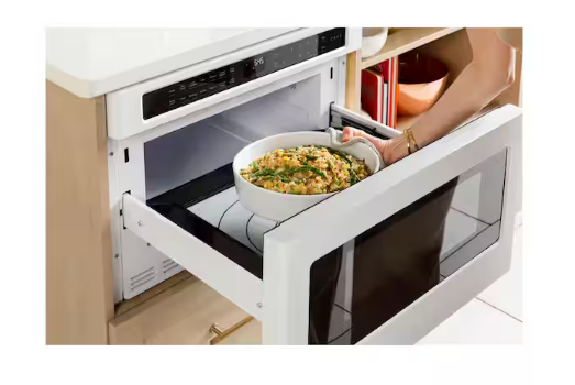 Cafe 24 in. Width . 1.2 cu.ft. Built-In Microwave Drawer in Stainless Steel with Sensor Cooking
