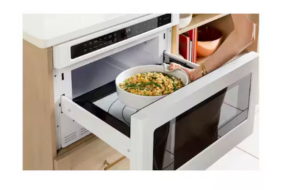 Cafe 24 in. Width . 1.2 cu.ft. Built-In Microwave Drawer in Stainless Steel with Sensor Cooking