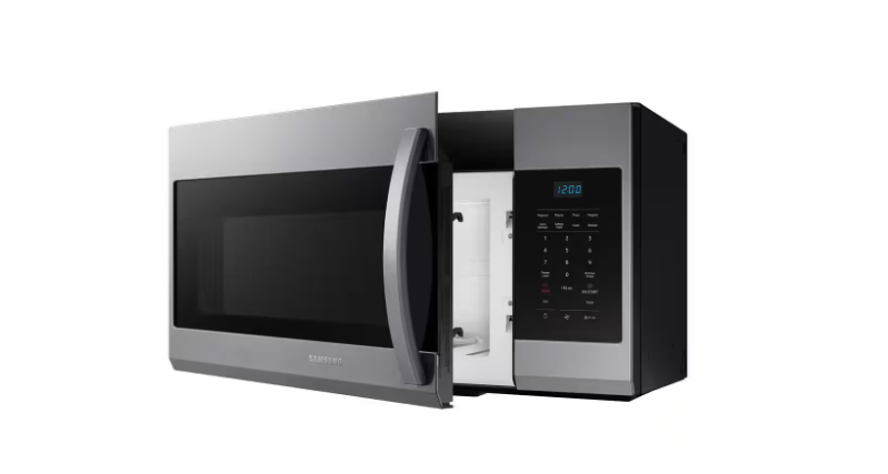 Samsung 30 in. 1.7 cu. ft. 1000 W Fingerprint Resistant Stainless Steel Over-the-Range Microwave