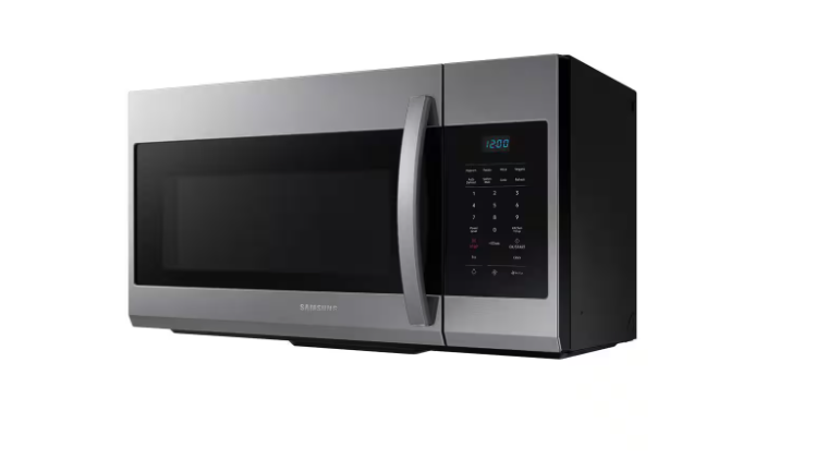 Samsung 30 in. 1.7 cu. ft. 1000 W Fingerprint Resistant Stainless Steel Over-the-Range Microwave