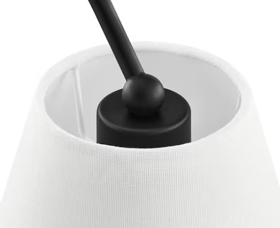 Hilley 32 in. 2-Light Matte Black Wall Sconce