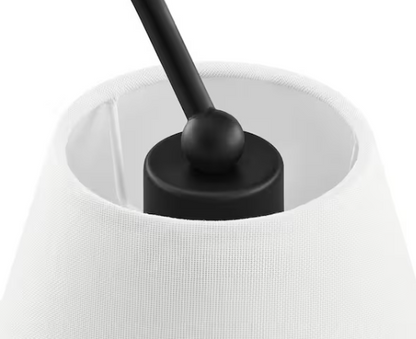 Hilley 32 in. 2-Light Matte Black Wall Sconce