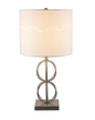 Monteaux Lighting 23 in. 1-Light Pewter Indoor Table Lamp