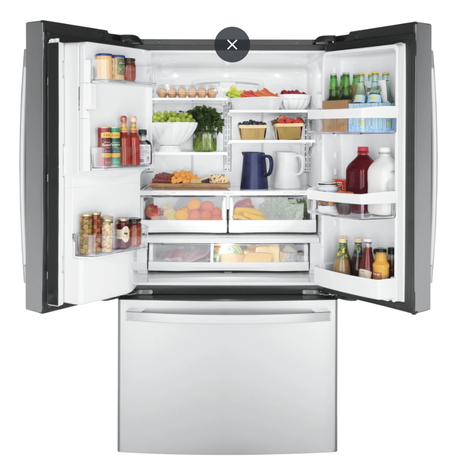 GE 22.1 cu. ft. French Door Refrigerator in Fingerprint Resistant Stainless Steel, Counter Depth and ENERGY STAR