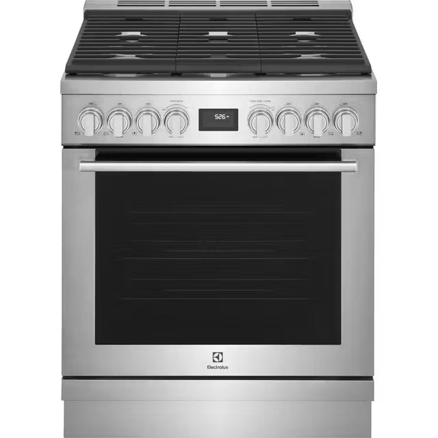 30" Front Control Freestanding Gas Range ECFG3068AS