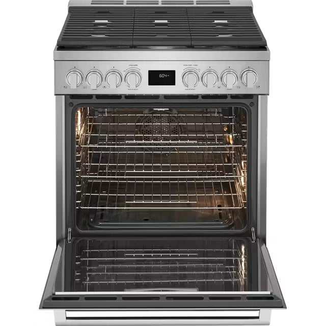 30" Front Control Freestanding Gas Range ECFG3068AS