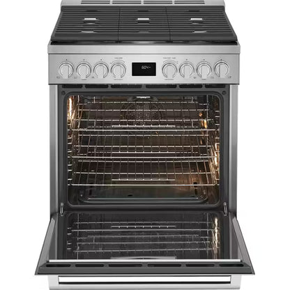 30" Front Control Freestanding Gas Range ECFG3068AS